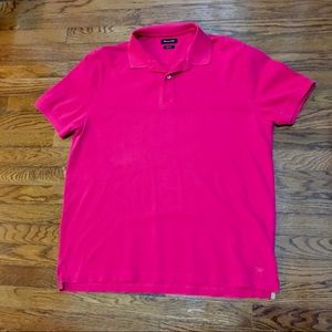 Massimo Dutti Pink Short Sleeve Polo